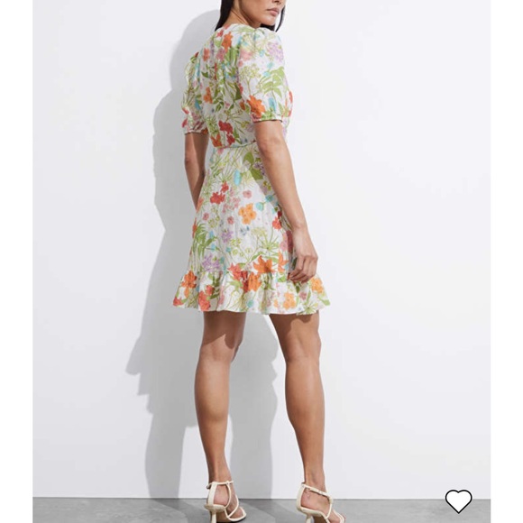 & Other Stories Linen Wrap Mini Dress - Picture 3 of 7